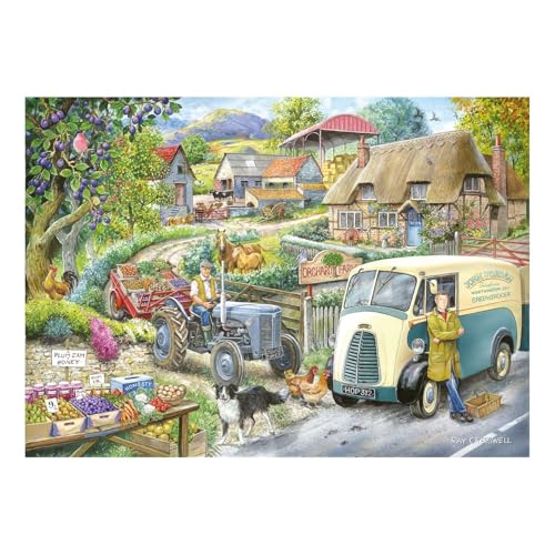 The House of Puzzles Plum Jam Puzzle – 500 Teile Puzzles für Erwachsene, Künstler illustriert, malerische Landschaft, Deluxe-Puzzle-Geschenke von The House of Puzzles