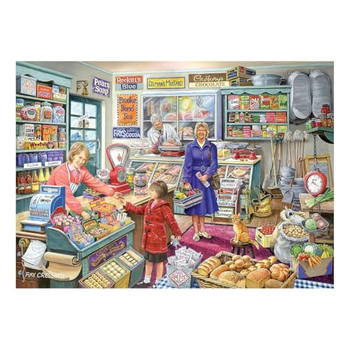 The House of Puzzles Puzzle "Pennies To Spend", 500 Teile für Erwachsene, extra große Teile, Künstler illustriert, malerische Landschaft, Deluxe-Puzzle-Geschenke The House of Puzzles Puzzle "Pennies To Spend", 500 Teile für Erwachsene, extra große Teile, Künstler illustriert, malerische Landschaft, Deluxe-Puzzle-Geschenke von The House of Puzzles