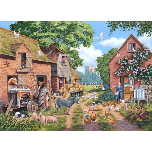 The House of Puzzles - Nr. 24 - Bauernhof-Fokus-Puzzle, 1000-teiliges Puzzle für Erwachsene, Künstler illustriert, malerische Landschaft, Deluxe-Puzzle-Geschenke The House of Puzzles - Nr. 24 - Bauernhof-Fokus-Puzzle, 1000-teiliges Puzzle für Erwachsene, Künstler illustriert, malerische Landschaft, Deluxe-Puzzle-Geschenke von The House of Puzzles