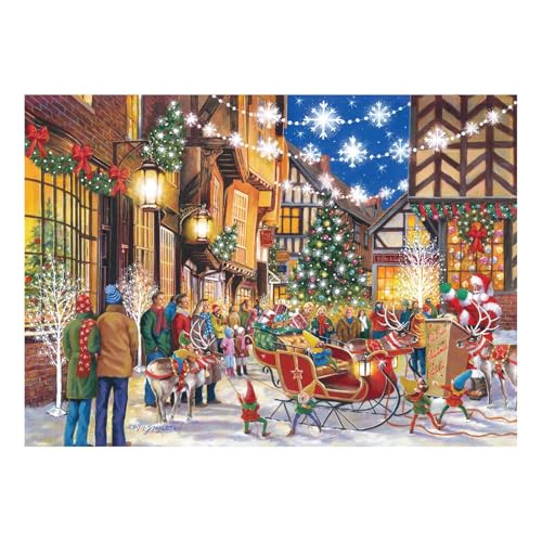 The House of Puzzles Santa Switch Puzzle – 1000 Teile Puzzles für Erwachsene, Künstler illustriert, malerische Landschaft, Deluxe-Puzzle-Geschenke The House of Puzzles Santa Switch Puzzle – 1000 Teile Puzzles für Erwachsene, Künstler illustriert, malerische Landschaft, Deluxe-Puzzle-Geschenke von The House of Puzzles