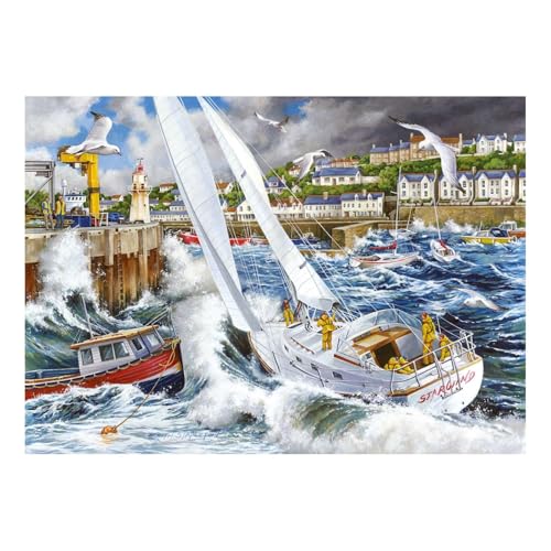 The House of Puzzles Storm Chased Puzzle – 500 Teile Puzzles für Erwachsene, Künstler illustriert, malerische Landschaft, Deluxe-Puzzle-Geschenke The House of Puzzles Storm Chased Puzzle – 500 Teile Puzzles für Erwachsene, Künstler illustriert, malerische Landschaft, Deluxe-Puzzle-Geschenke von The House of Puzzles