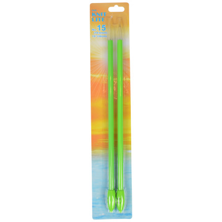 The Knit Lite Jackenstricknadeln mit LED-Licht 33cm 10,00mm / 13in US15 Grün von The Knit Lite