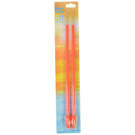The Knit Lite Jackenstricknadeln mit LED-Licht 33cm 8,00mm / 13in US11 Koralle von The Knit Lite