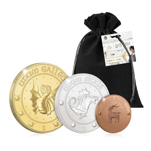 The Koin Club Harry Potter Gringotts Zauberbank Set - 3 Münzen - Galeon Knut Sichel The Koin Club Harry Potter Gringotts Zauberbank Set - 3 Münzen - Galeon Knut Sichel von The Koin Club