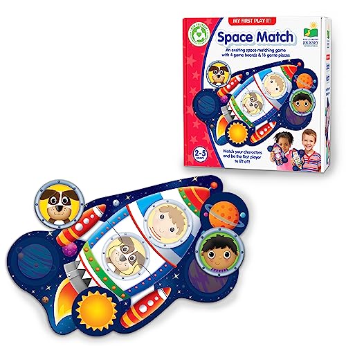 Learning Journey International 138922 My First Play It – Weltraum, 4 Spielbretter und 16 passende Spielsteine, mehrfarbig von The Learning Journey