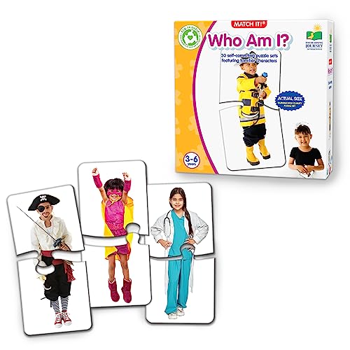 Learning Journey International Match It! - Wer bin ich? - Selbstkorrigierendes, passendes Puzzle-Set, mehrfarbig von The Learning Journey