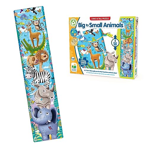 The Learning Journey: Langes & hohes Puzzle – große bis kleine Tiere – 51 Teile 152 cm hoch Vorschulpuzzle – pädagogische Geschenke für Jungen & Mädchen ab 3 Jahren The Learning Journey: Langes & hohes Puzzle – große bis kleine Tiere – 51 Teile 152 cm hoch Vorschulpuzzle – pädagogische Geschenke für Jungen & Mädchen ab 3 Jahren von The Learning Journey
