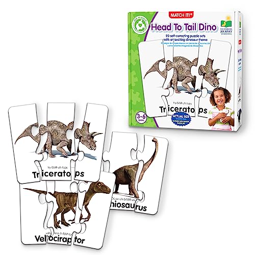 The Learning Journey: Match It! - Head to Tail Dinos - 20 Stück mit Fehlerkorrektur - Anfänger Dinosaurier Puzzles Wörter mit passenden Bildern - Lernspielzeug für 3 4 5 6 Jahre - Preisgekröntes The Learning Journey: Match It! - Head to Tail Dinos - 20 Stück mit Fehlerkorrektur - Anfänger Dinosaurier Puzzles Wörter mit passenden Bildern - Lernspielzeug für 3 4 5 6 Jahre - Preisgekröntes von The Learning Journey