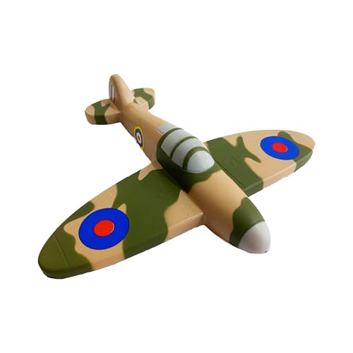 The London Toy Company WWII Spitfire Flugzeug-Fidget-Spielzeug – Squishy Foam Stress Reliever – Kultiges Flugzeug Luftfahrt Geschenk für Erwachsene und Kinder von The London Toy Company