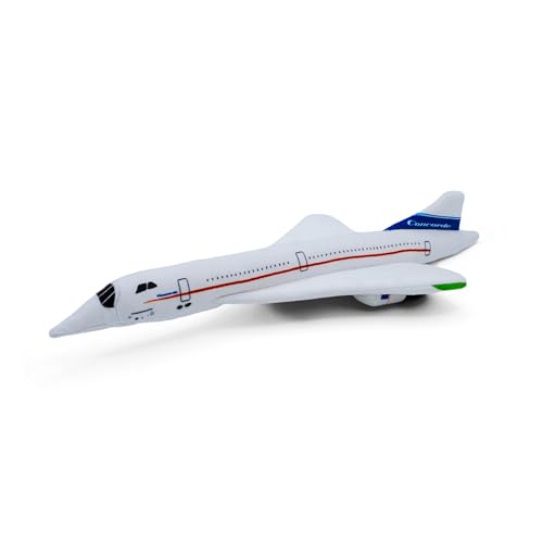 The London Toy Company Concorde Plüschtier - Flugzeug-Plüschtier, Weiß, 9.5 cm von The London Toy Company