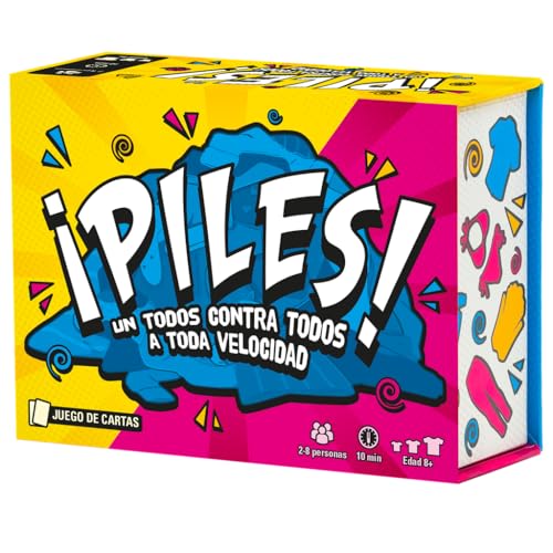 The Lost Boy Entertainment Piles! | Kartenspiel für Erwachsene und Familien | ab 8 Jahren | 2 bis 8 Spieler | 10 Minuten pro Spiel | Spanisch The Lost Boy Entertainment Piles! | Kartenspiel für Erwachsene und Familien | ab 8 Jahren | 2 bis 8 Spieler | 10 Minuten pro Spiel | Spanisch von Naisee