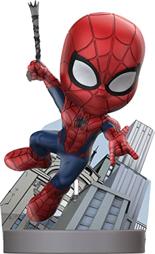 Marvel Superama Mini-Diorama Spider-Man Metallic SDCC Exclusive 10 cm von The Loyal Subjects