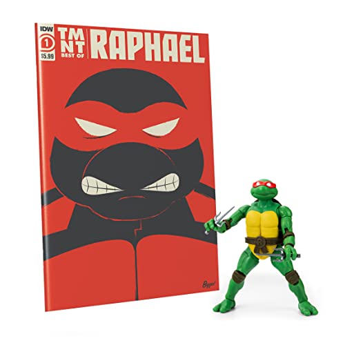 The Loyal Subjects Teenage Mutant Ninja Turtles Best of Raphael 100-seitiges IDW Comicbuch & Raphael BST AXN 12,7 cm Actionfiguren-Set von The Loyal Subjects