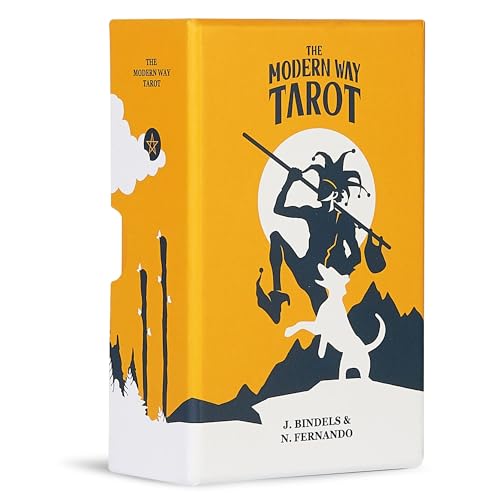 Modern Way Tarotkarten Deck mit Anleitung, basierend auf den klassischen 78 Tarotkarten für Fahrer | langlebiges Tarot-Deck-Box-Set mit einem 194-seitigen Tarot-Broschüre für Anfänger und Experten von The Modern Way Tarot