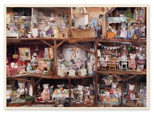 Sam & Julia - Puzzle „Nachbarn“ mit Original-Motiv der beliebten Mäusehaus-Bücher für Kinder – 1000 Teile – Kinderpuzzle ab ca. 12 Jahre - 49 x 57 cm von The Mouse Mansion