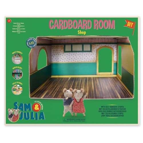 Sam & Julia - Miniatur Raum aus Karton - Kaufladen – 33 x 20 x 25cm - für Kinder jeden Alters von The Mouse Mansion