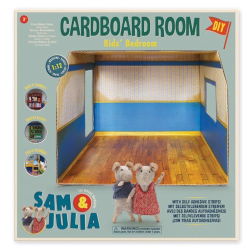 Sam & Julia - Miniatur Raum aus Karton - Kinderzimmer – 26 x 20 x 25cm - für Kinder jeden Alters von The Mouse Mansion