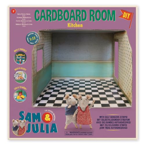Sam & Julia - Miniatur Raum aus Karton - Küche – 26 x 20 x 25cm - für Kinder jeden Alters von The Mouse Mansion