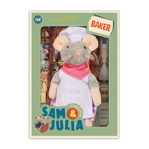 The Mouse Mansion Sam & Julia - Kuscheltier Maus der Bäcker - das Original aus der beliebten Kinderbuch-Reihe – 1/12 Größe für Standard-Puppenhaus – enthält: 1 Stofftier Maus 12 cm The Mouse Mansion Sam & Julia - Kuscheltier Maus der Bäcker - das Original aus der beliebten Kinderbuch-Reihe – 1/12 Größe für Standard-Puppenhaus – enthält: 1 Stofftier Maus 12 cm von The Mouse Mansion