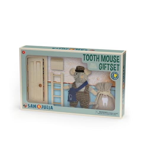 Zahnmaus-Set – Wichteltür & Plüschmaus für magische Zahnwechsel-Momente – Miniatur-Tür zum Basteln & Spielen – Komplettset mit Holztür, Leiter, Briefkasten, Maus, Deko & Geschenksäckchen Zahnmaus-Set – Wichteltür & Plüschmaus für magische Zahnwechsel-Momente – Miniatur-Tür zum Basteln & Spielen – Komplettset mit Holztür, Leiter, Briefkasten, Maus, Deko & Geschenksäckchen von The Mouse Mansion