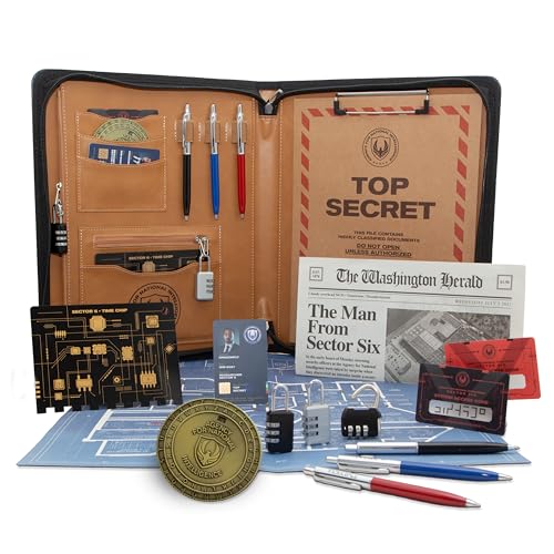 The Mystery Agency | The Man from Sector Six - Home Escape Room Adventure, Olivier-Winning Writer Henry Lewis, 1 to 6 Players, real Props | English von The Mystery Agency