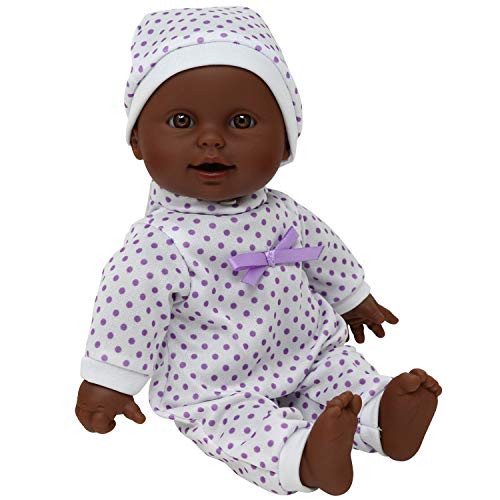 The New York Doll Collection 11 Zoll /28cm Weicher Körper Afroamerikaner Neugeborenes Babypuppe in Geschenkbox - (Bonus Schnuller Inbegriffen) von The New York Doll Collection