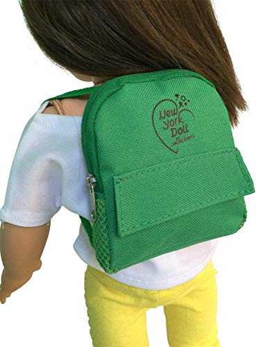 The New York Doll Collection Denim Grün Rucksack passt 18 Zoll/46 cm Puppen - Mädchen Puppe Zubehör The New York Doll Collection Denim Grün Rucksack passt 18 Zoll/46 cm Puppen - Mädchen Puppe Zubehör von The New York Doll Collection