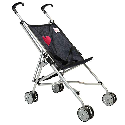 The New York Doll Collection Herzen Buggy für Kinder - Denim Super nett Puppenwagen für Mädchen - Falten zur Aufbewahrung - Puppenbuggy für 18 Zoll/46 cm The New York Doll Collection Herzen Buggy für Kinder - Denim Super nett Puppenwagen für Mädchen - Falten zur Aufbewahrung - Puppenbuggy für 18 Zoll/46 cm von The New York Doll Collection