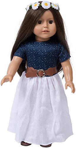 The New York Doll Collection Komplettes Puppen Outfit für Mode Mädchen Puppen Enthält - Puppen Maxikleid - Puppen Sandalen - Kranz & Gürtel - Passt 18 Zoll / 46cm Puppen - Puppenkleidung und zubehör The New York Doll Collection Komplettes Puppen Outfit für Mode Mädchen Puppen Enthält - Puppen Maxikleid - Puppen Sandalen - Kranz & Gürtel - Passt 18 Zoll / 46cm Puppen - Puppenkleidung und zubehör von The New York Doll Collection