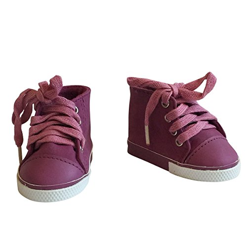 The New York Doll Collection Lila Wildleder Turnschuhe Sportschuhe für 18 zoll/46 cm für Mode Mädchen Puppen The New York Doll Collection Lila Wildleder Turnschuhe Sportschuhe für 18 zoll/46 cm für Mode Mädchen Puppen von The New York Doll Collection