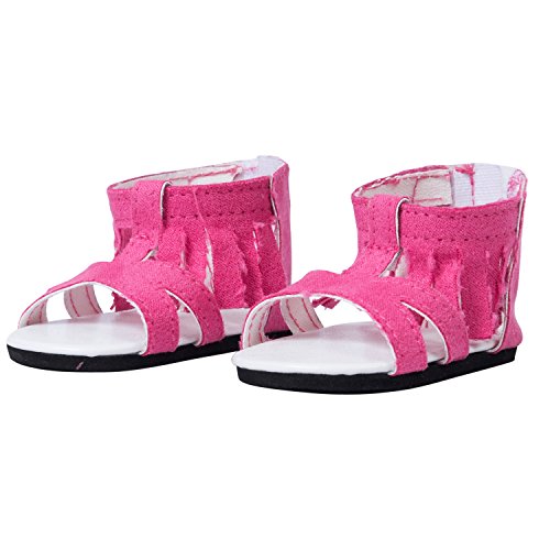The New York Doll Collection Rosa Sandalen mit Fransen passt 18 Zoll/46 cm Puppen - Schuhe für Mode Puppen The New York Doll Collection Rosa Sandalen mit Fransen passt 18 Zoll/46 cm Puppen - Schuhe für Mode Puppen von The New York Doll Collection