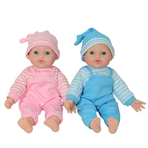 The New York Doll Collection Zwillinge Puppen - weichKörper Spielen Baby 12 Zoll / 30 cm Baby Puppe (Kaukasischer) von The New York Doll Collection