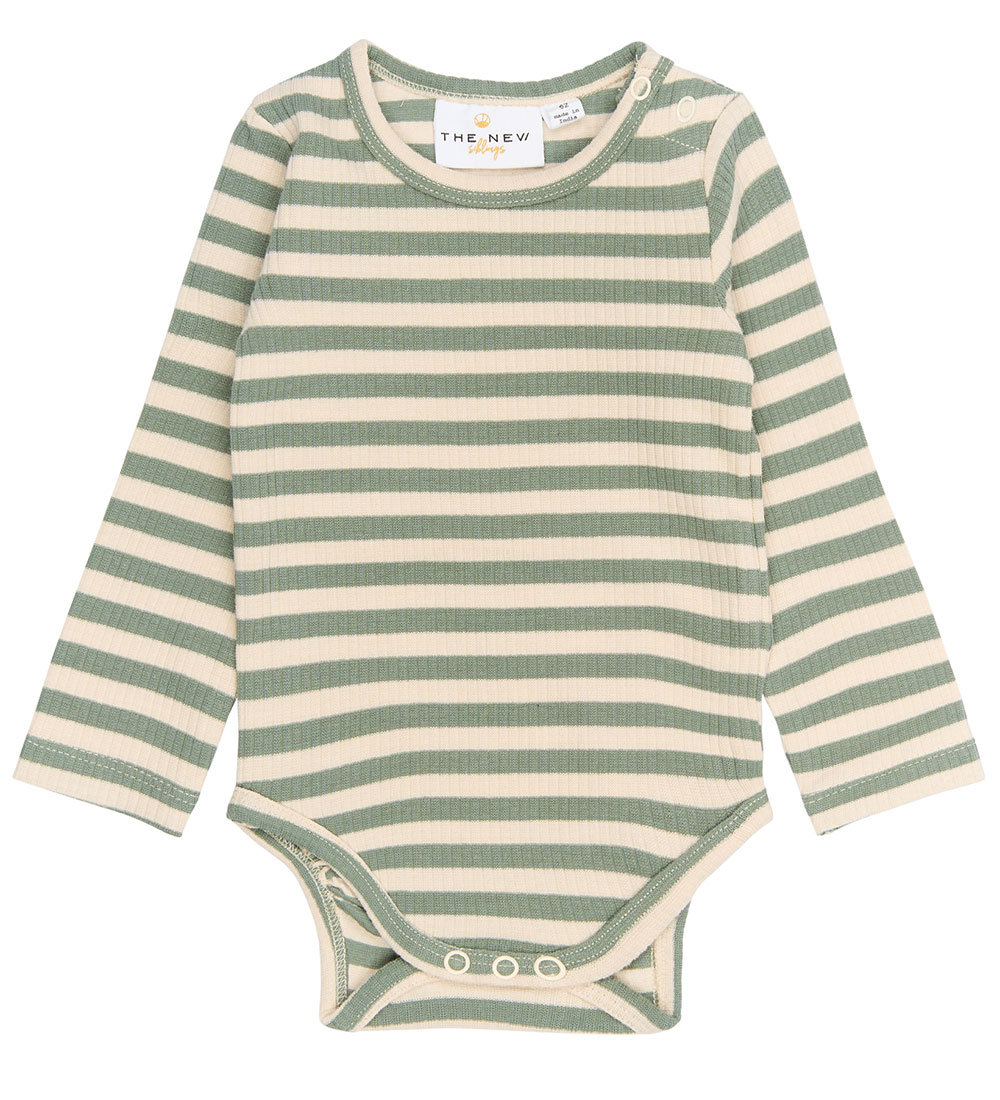 The New Siblings Body l/ä - Rib - TnsbFro - Lily Pad Striped - The New - 62 - Body L/Ä The New Siblings Body l/ä - Rib - TnsbFro - Lily Pad Striped - The New - 62 - Body L/Ä von The New