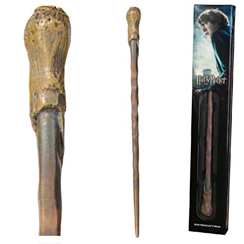 The Noble Collection - Ron Weasley Wand In A Standard Windowed Box - 14in (36cm) Wizarding World Wand - Harry Potter Film Set Movie Props Wands von The Noble Collection