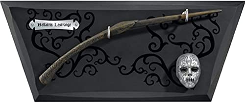 The Noble Collection Bellatrix Wand with Wall Display & Mini mask von The Noble Collection