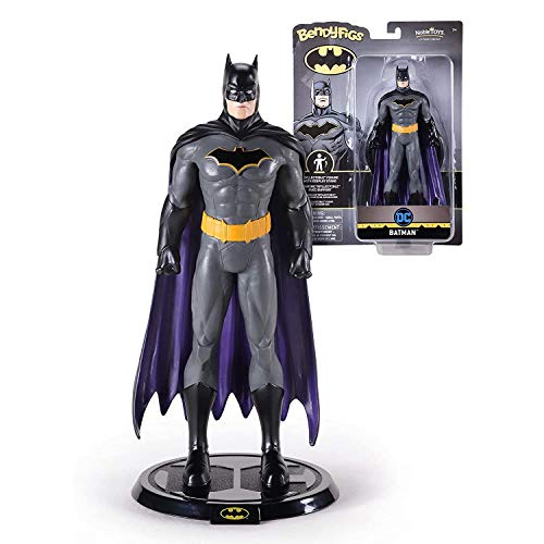 The Noble Collection DC Bendyfigs - Batman - Noble Toys 19cm Bendable Posable Collectible Doll Figure with Stand von The Noble Collection
