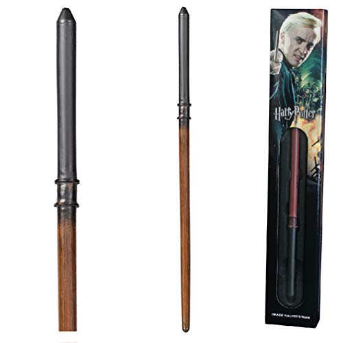 The Noble Collection - Draco Malfoy Wand In A Standard Windowed Box - 13in (34cm) Wizarding World Wand - Harry Potter Film Set Movie Props Wands von The Noble Collection