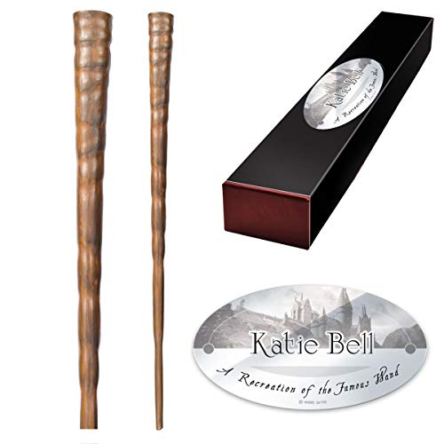 The Noble Collection – Katie Bell Charakter-Zauberstab – 27 cm (11 Zoll) hochwertiger Zaubererwelt-Zauberstab mit Namensschild – Zauberstäbe aus dem Harry Potter-Filmset und als Filmrequisite von The Noble Collection