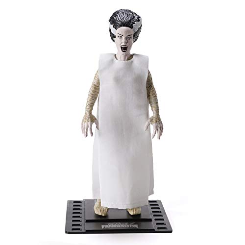 The Noble Collection Universal Monsters Bendyfigs - Bride of Frankenstein - Noble Toys 19cm Bendable Posable Collectible Doll Figure with Stand von The Noble Collection