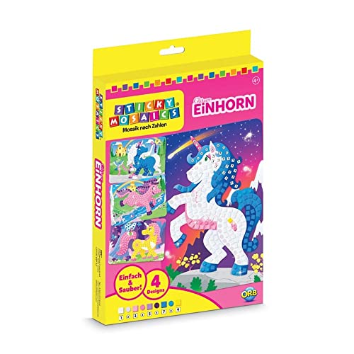 ORB Sticky Mosaic Glitzer Einhorn Mosaik Klebebilder Bastelset Kinder Geschenke für Mädchen & Jungen Moosgummi Aufkleber Beschäftigung Kindergeburtstag Geschenkideen Deko DIY basteln ab 5 Jahre ORB Sticky Mosaic Glitzer Einhorn Mosaik Klebebilder Bastelset Kinder Geschenke für Mädchen & Jungen Moosgummi Aufkleber Beschäftigung Kindergeburtstag Geschenkideen Deko DIY basteln ab 5 Jahre von The Orb Factory