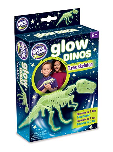 The Original Glowstars Company Glow-in-The-Dark Dinos Skelett Modell, T Rex von The Original Glowstars Company