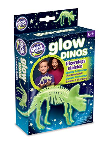 The Original Glowstars Company Triceratops Skelettmodell, leuchtet im Dunkeln von The Original Glowstars Company