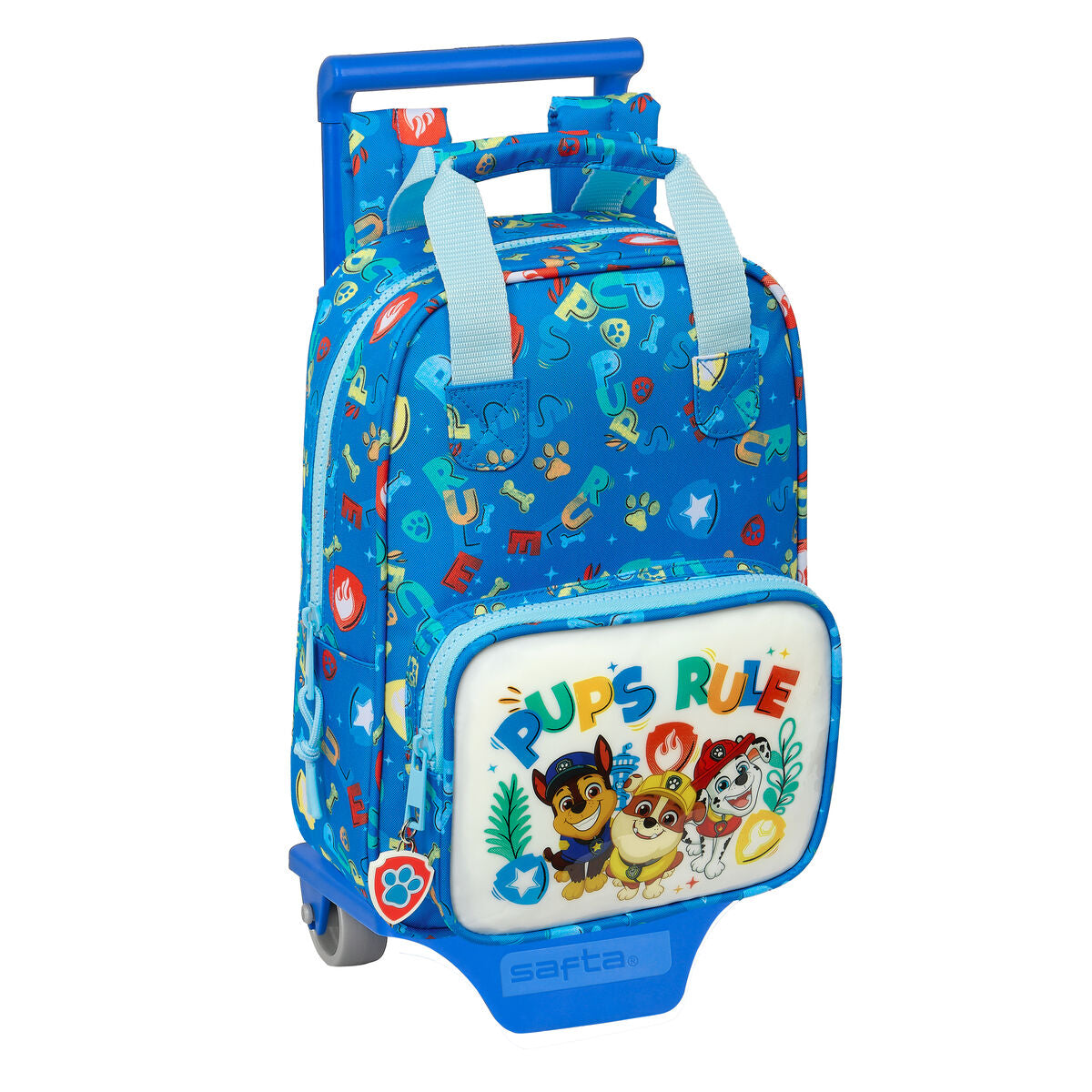 Schulrucksack mit Rädern The Paw Patrol Pups rule Blau 20 x 28 x 8 cm Schulrucksack mit Rädern The Paw Patrol Pups rule Blau 20 x 28 x 8 cm von The Paw Patrol
