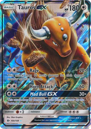 The Pokemon Company International Pokemon Single Card TAUROS GX 100/149 SUN & MOON Base, mehrfarbig The Pokemon Company International Pokemon Single Card TAUROS GX 100/149 SUN & MOON Base, mehrfarbig von Pokémon