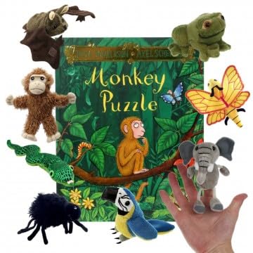 Affenpuzzle - Buch und Fingerpuppen von The Puppet Company