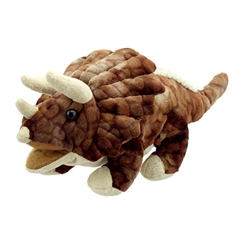 Baby Dinos Triceratops Brown von The Puppet Company