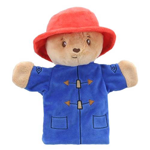 The Puppet Company - Baby Paddington Bear Handpuppe - Niedlicher und kuscheliger Teddybär - Paddington 2 - Paddington in Peru - Blauer Dufflecoat und roter Paddington Hut - Geeignet ab Geburt von The Puppet Company