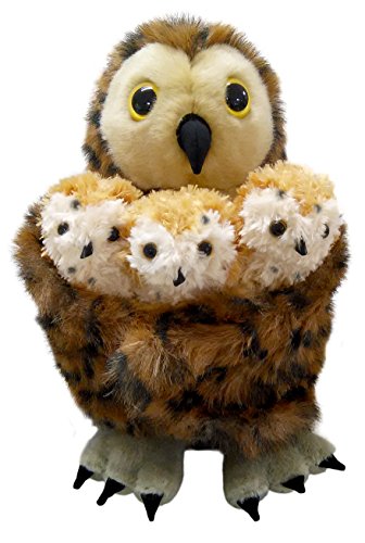The Puppet Company - Hide Away Puppets - Tawny Owl with 3 Babies Hand Puppet von The Puppet Company