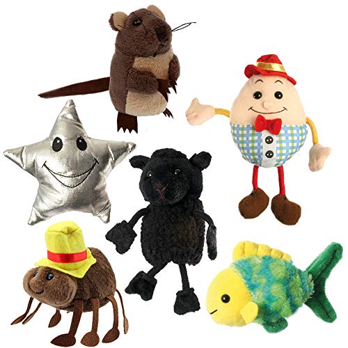 The Puppet Company Kinderreime Fingerpuppen 6er Set, PC002040 von The Puppet Company