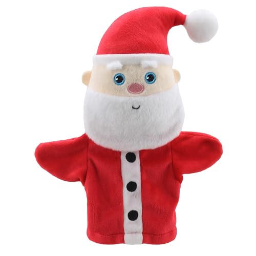 The Puppet Company - My First Christmas Puppet – Weihnachtsmann/Weihnachtsmann Handpuppe geeignet ab Geburt – PC003830, Rot, 31 cm x 16 cm x 7 cm von The Puppet Company